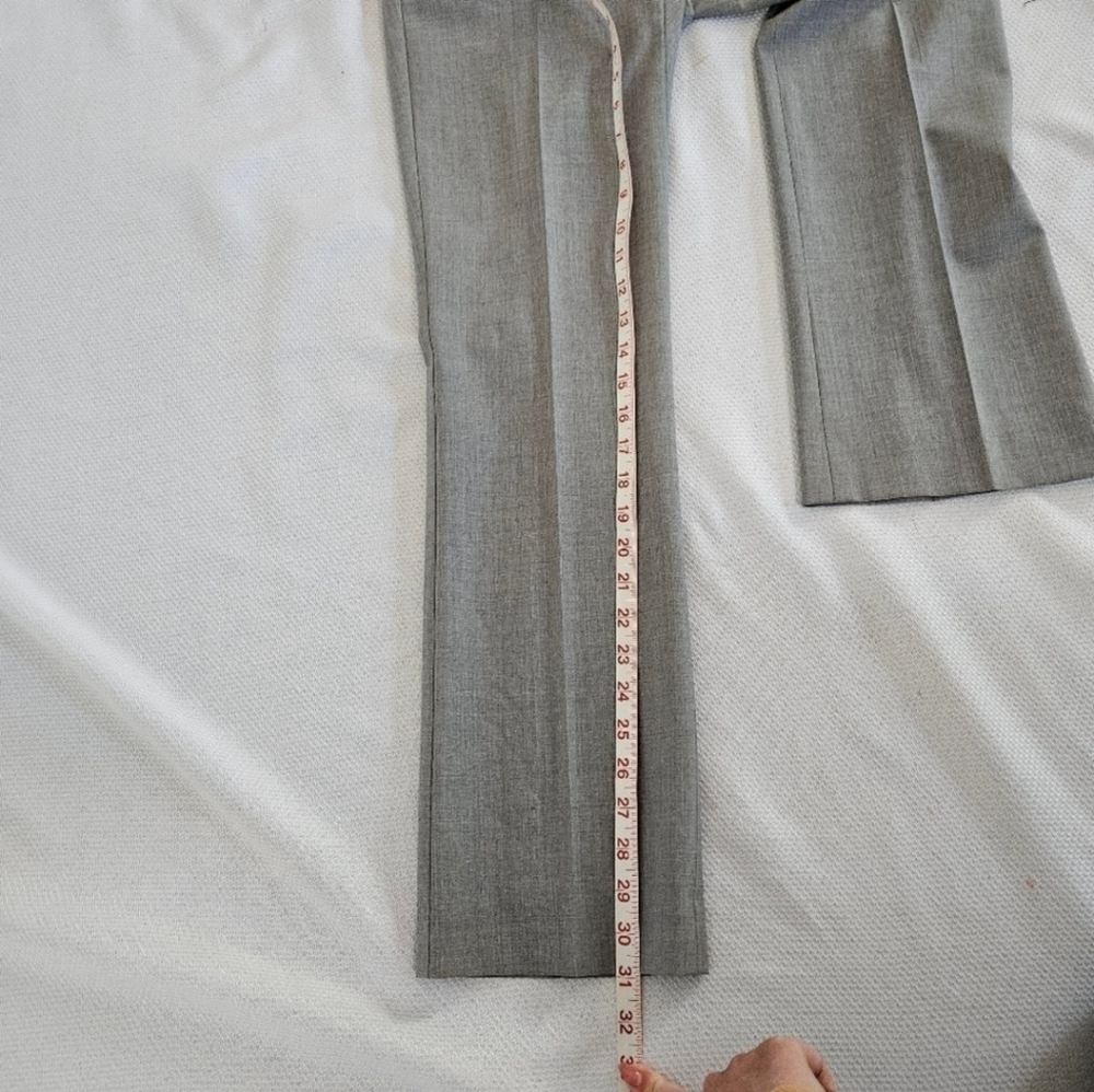 Theory Light Grey Wool Trousers Size 2 - Picture 5 of 6